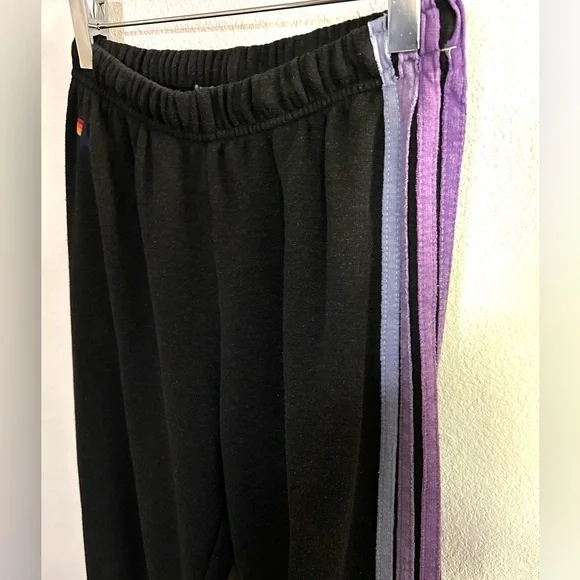 AVIATOR NATION RAINBOW SWEATPANTS SIZE S - Picture 3 of 7